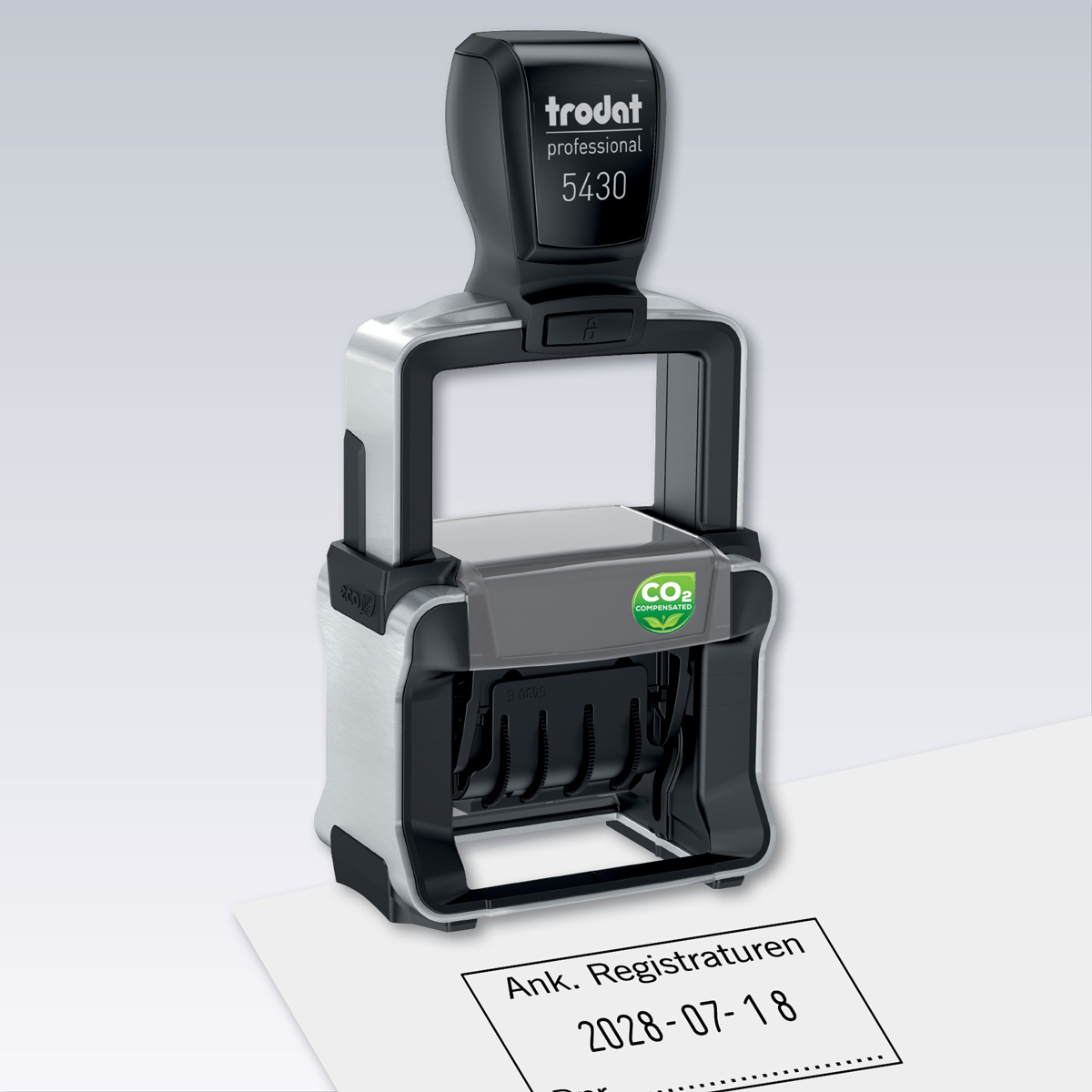 Trodat Professional datumstämplar med eller utan egen text-logga