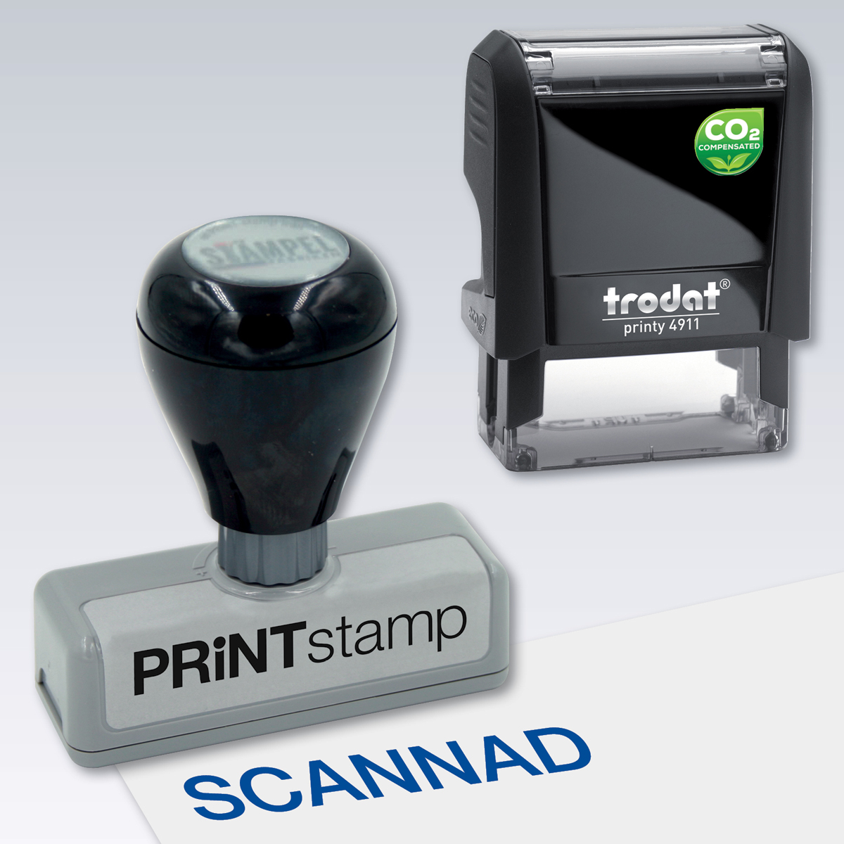 Stämplar med standardtexter